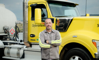 Scott Elias at the CityServiceValcon ethanol transload site at the Port of Montana.