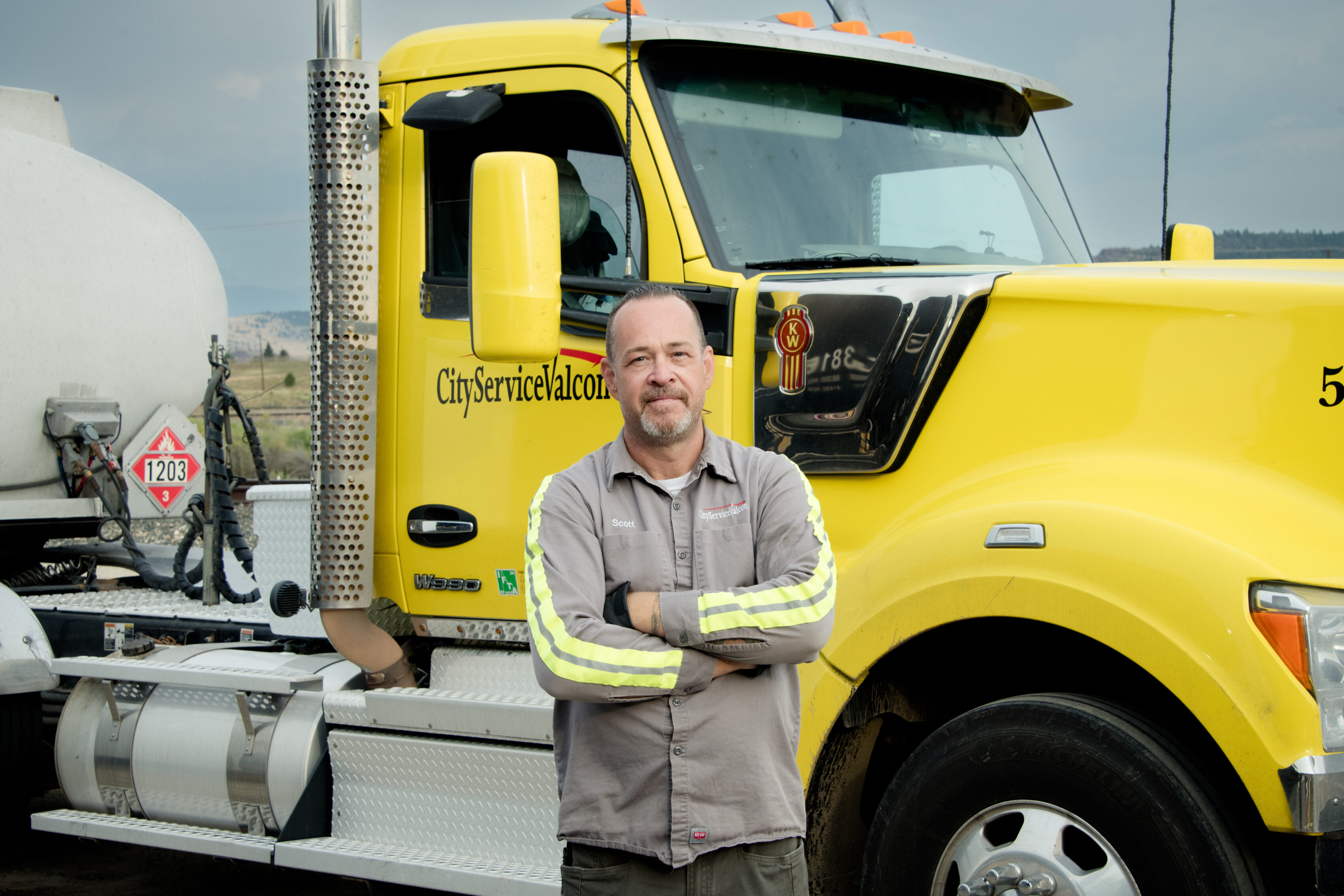 Scott Elias at the CityServiceValcon ethanol transload site at the Port of Montana.